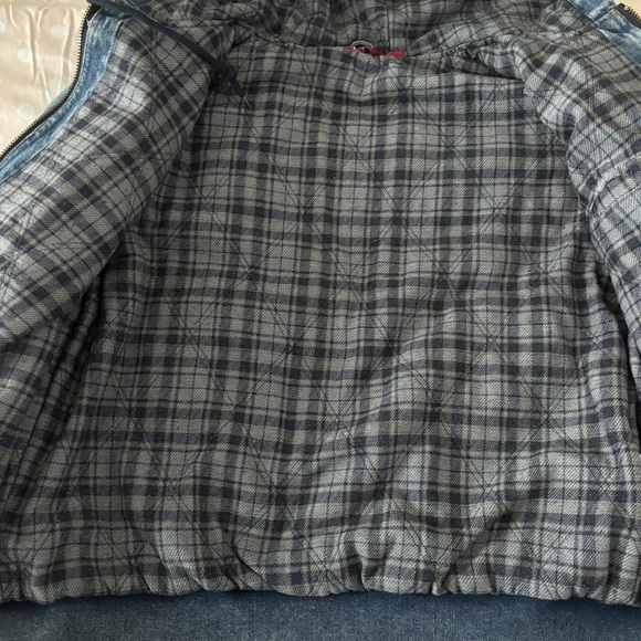 Supreme Blue Denim Zip-Up Hoodie - Picture 4 of 4